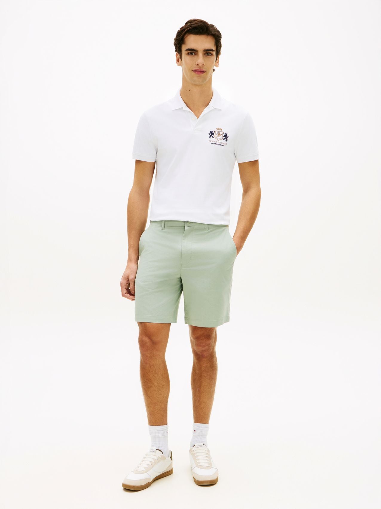 TOMMY HILFIGER Chino-Shorts aus Stretch-Twill