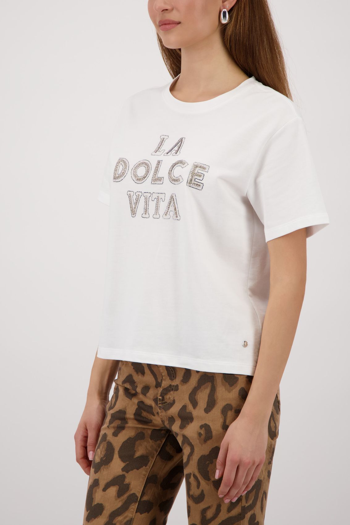 MONARI T-Shirt mit Schmuckschrift