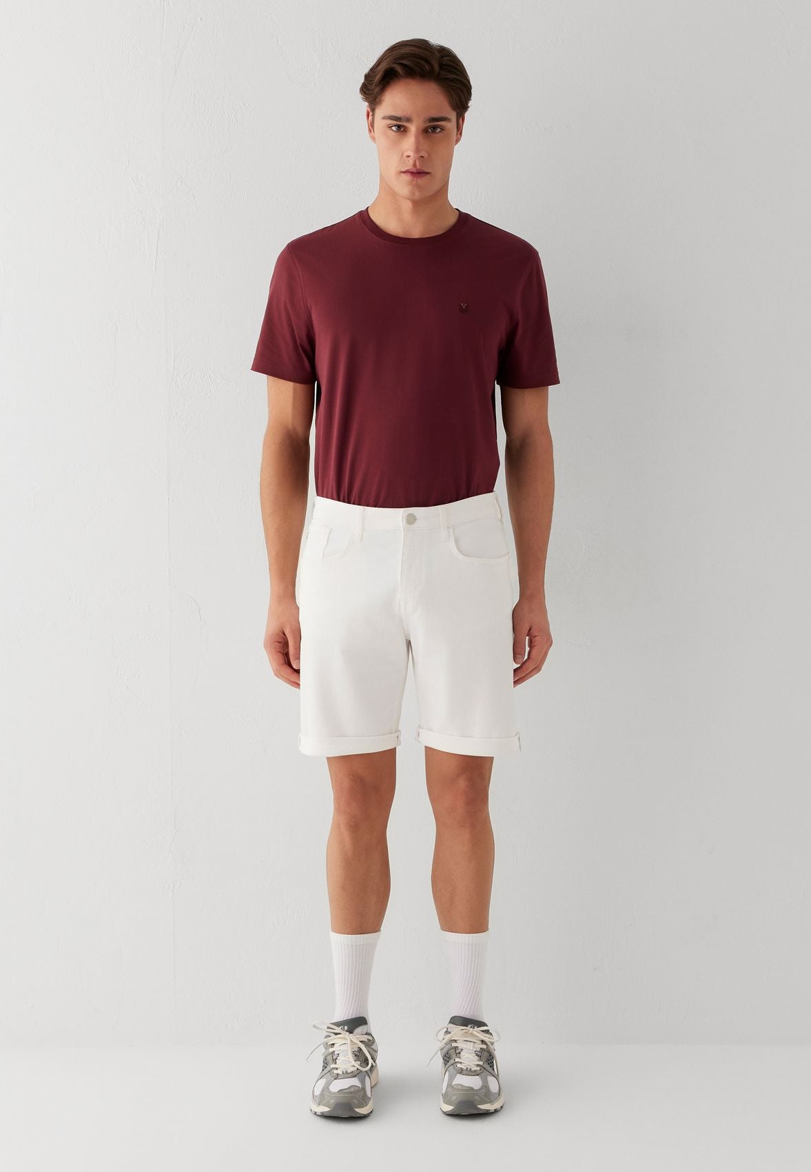 Jeans-Bermuda mit Umschlag "BRIAN"