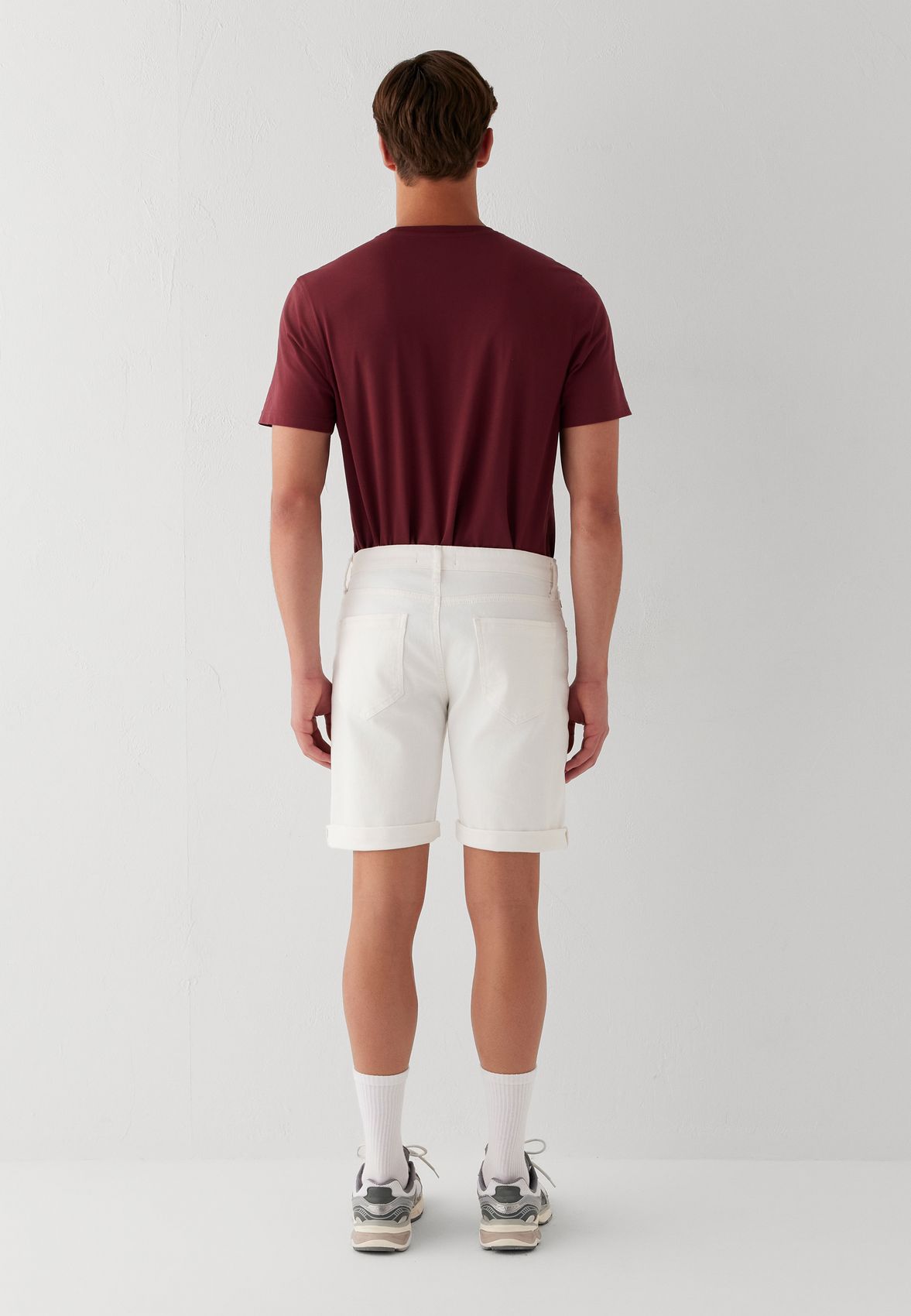 Jeans-Bermuda mit Umschlag "BRIAN"