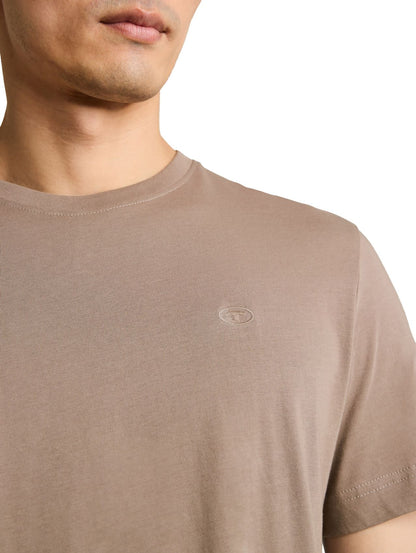 TOM TAILOR T-Shirt mit Logo-Stickerei