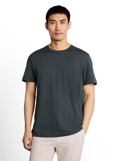 TOM TAILOR T-Shirt mit Logo-Stickerei