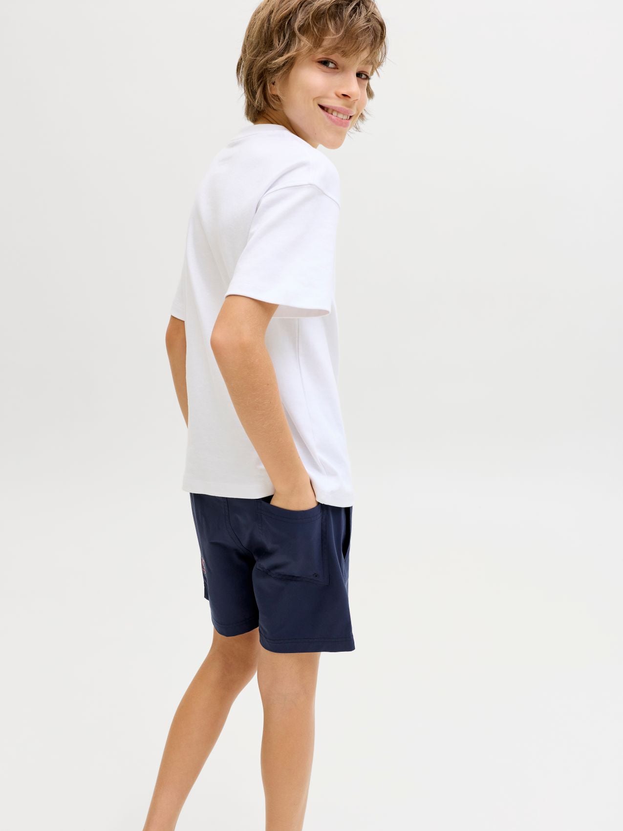 JACK & JONES JPSTMAUI WAVE LOGO SWIM SHORTS SN JNR