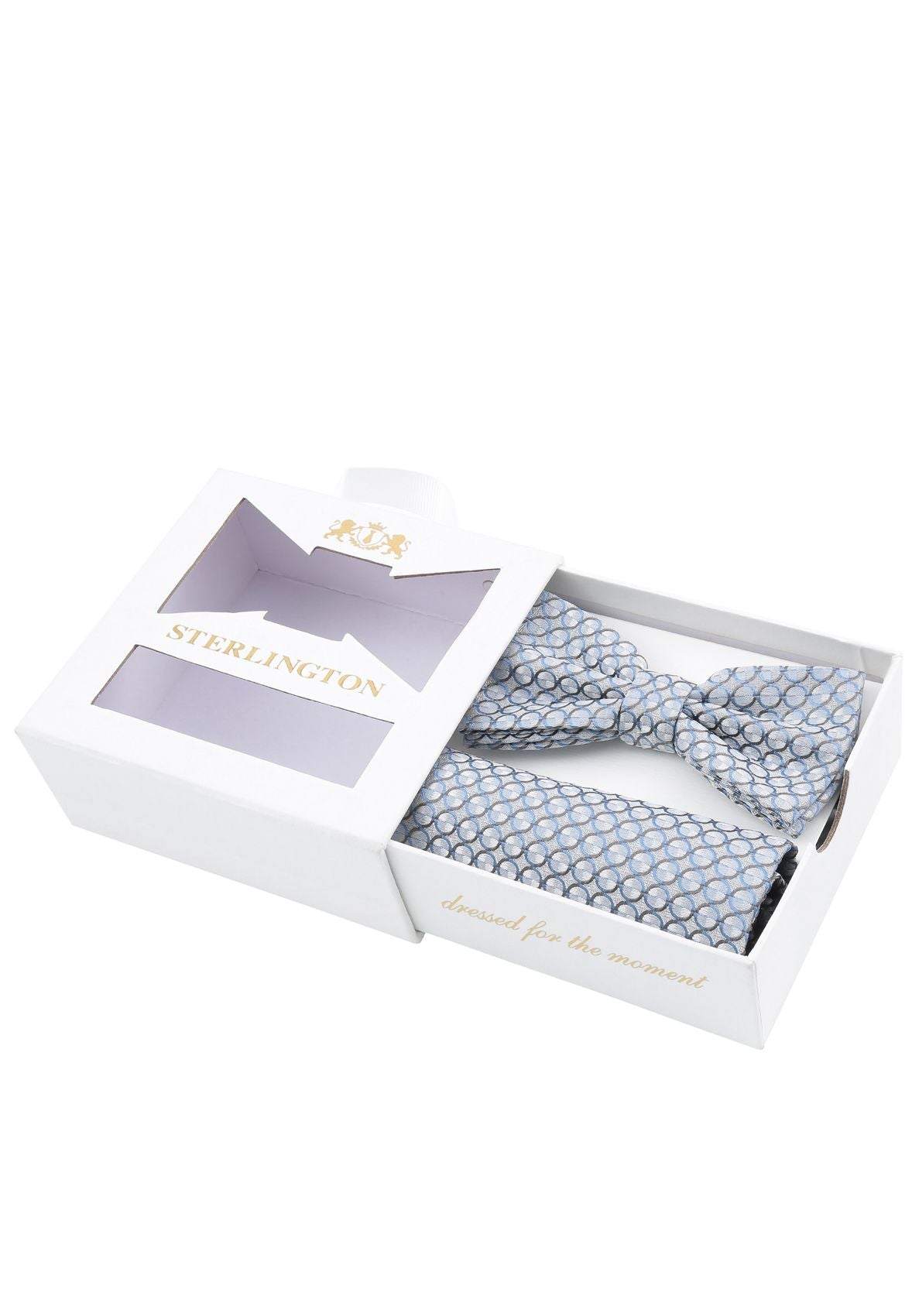 SEIDENFALTER Set Fliege + Einstecktuch