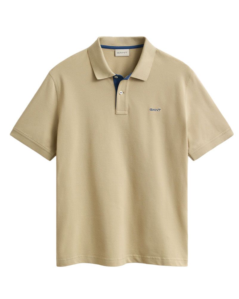 GANT Kontrast Piqué Poloshirt im Regular Fit