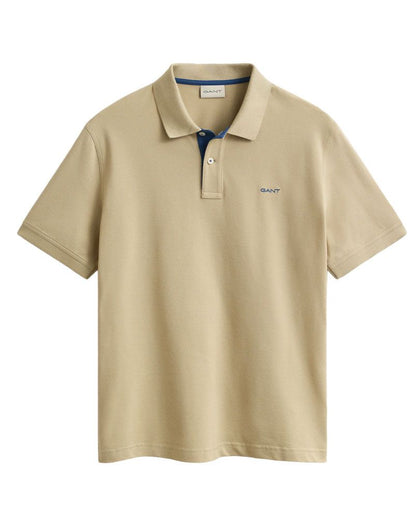GANT Kontrast Piqué Poloshirt im Regular Fit