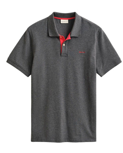 Kontrast Piqué Poloshirt im Regular Fit