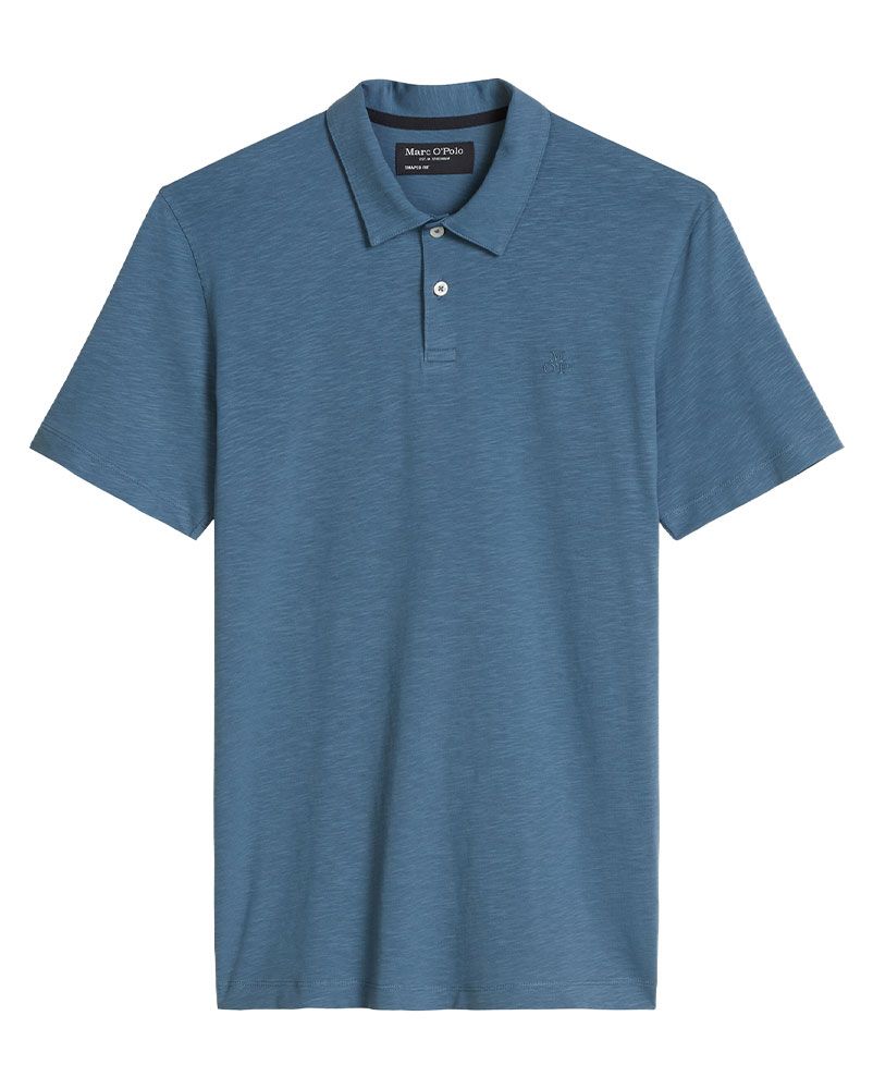 MARC O'POLO Poloshirt aus weichem Slub-Jersey