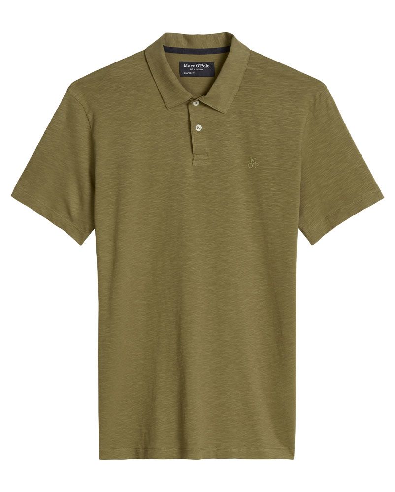 MARC O'POLO Poloshirt aus weichem Slub-Jersey
