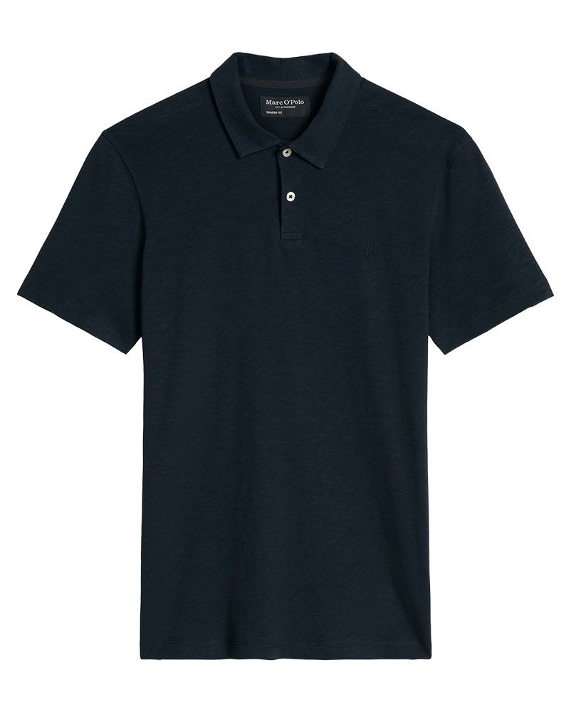MARC O'POLO Poloshirt aus weichem Slub-Jersey
