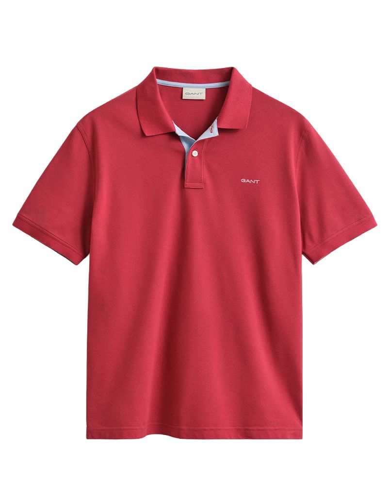 GANT Kontrast Piqué Poloshirt im Regular Fit