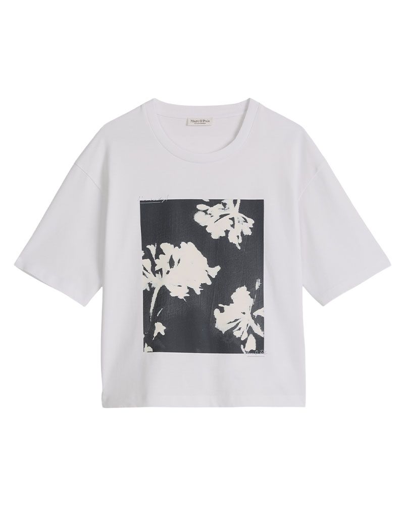 Lässiges T-Shirt mit floralem Print