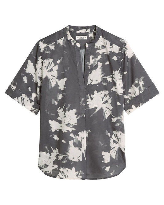 MARC O'POLO Kurzarmbluse mit Blumenmuster