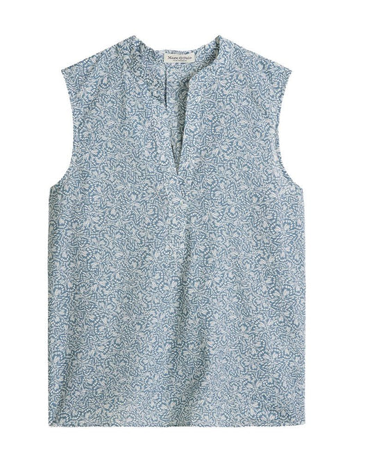 MARC O'POLO Gemusterte ärmellose Bluse