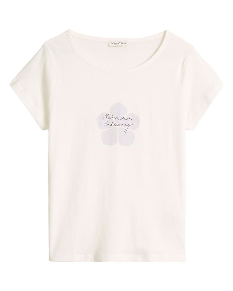 Jersey T-Shirt mit Statement-Print