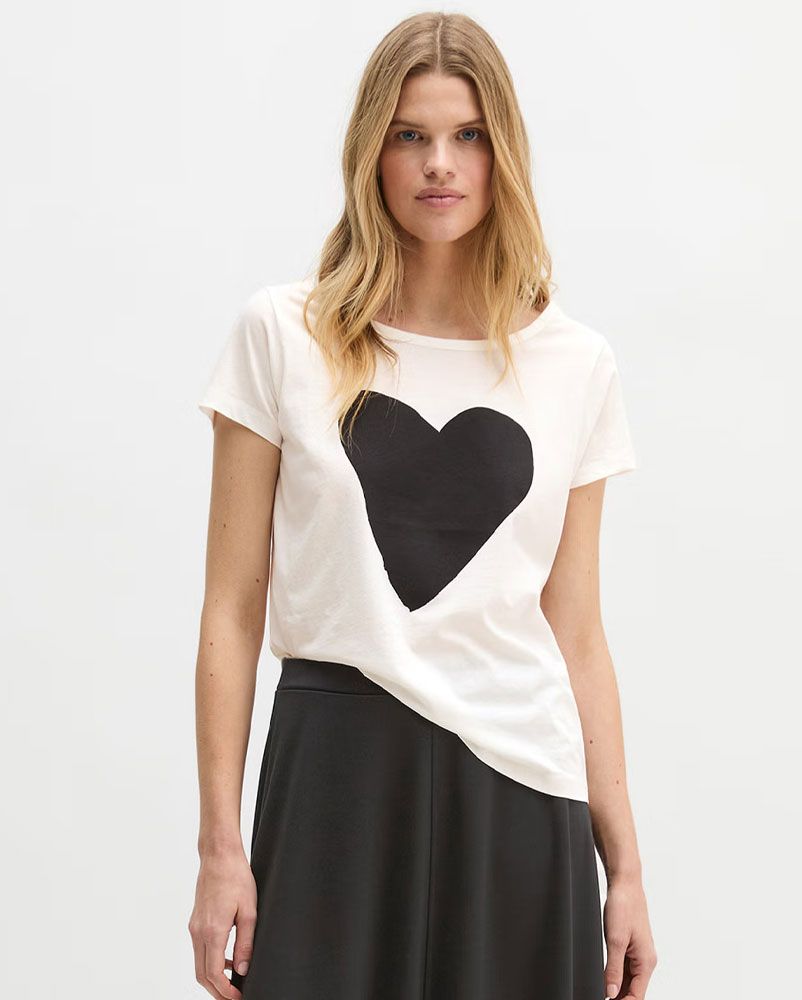 Jersey T-Shirt mit Statement-Print