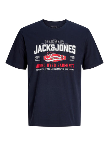 JACK & JONES JJELOGO TEE SS O-NECK 2 COL AW26 SN PLS