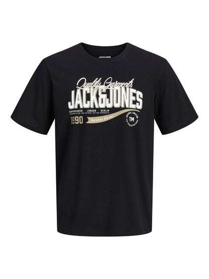 JACK & JONES JJELOGO TEE SS O-NECK 2 COL AW26 SN PLS