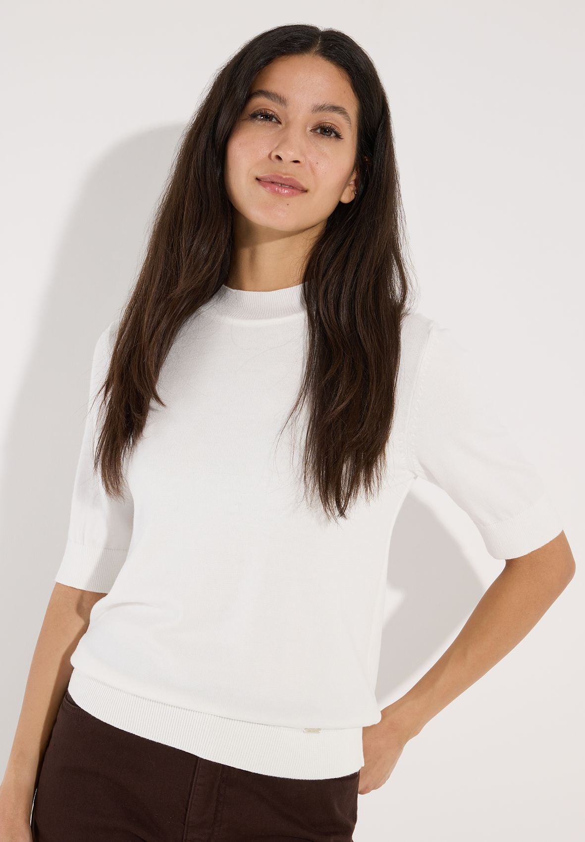 MORE & MORE Turtleneck Pullover, off white