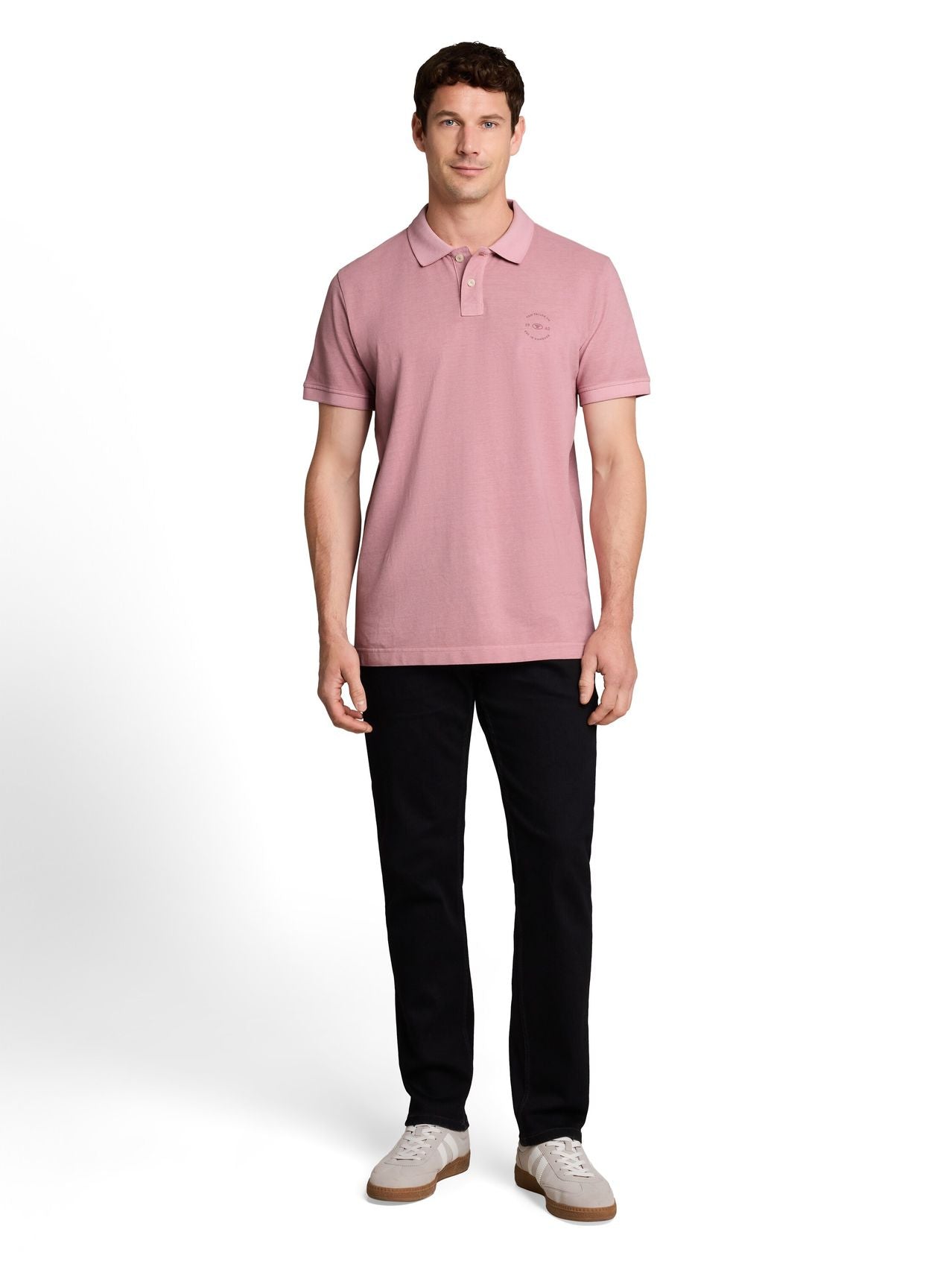 TOM TAILOR Piqué Poloshirt mit Logo-Print