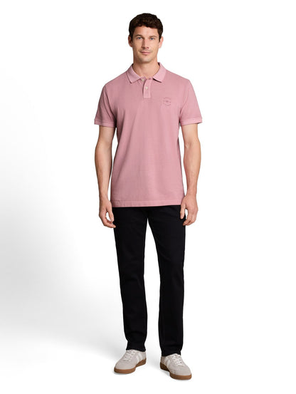 TOM TAILOR Piqué Poloshirt mit Logo-Print