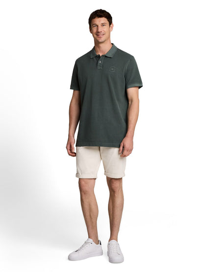 TOM TAILOR Piqué Poloshirt mit Logo-Print