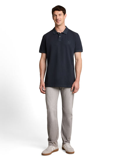 TOM TAILOR Piqué Poloshirt mit Logo-Print