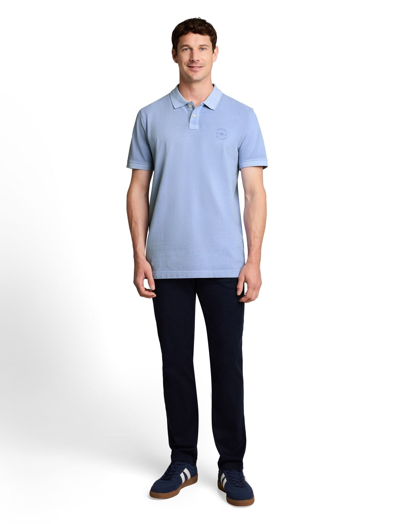 TOM TAILOR Piqué Poloshirt mit Logo-Print