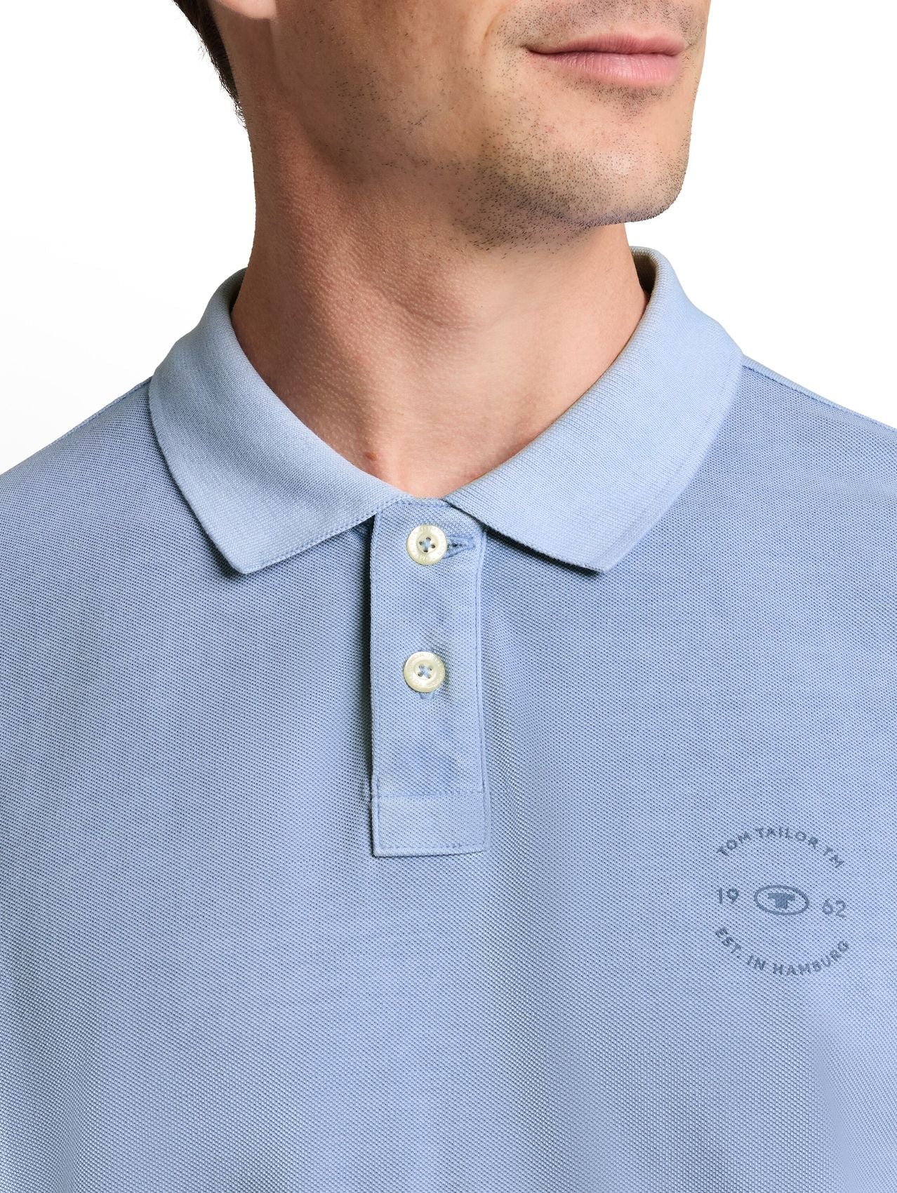 TOM TAILOR Piqué Poloshirt mit Logo-Print