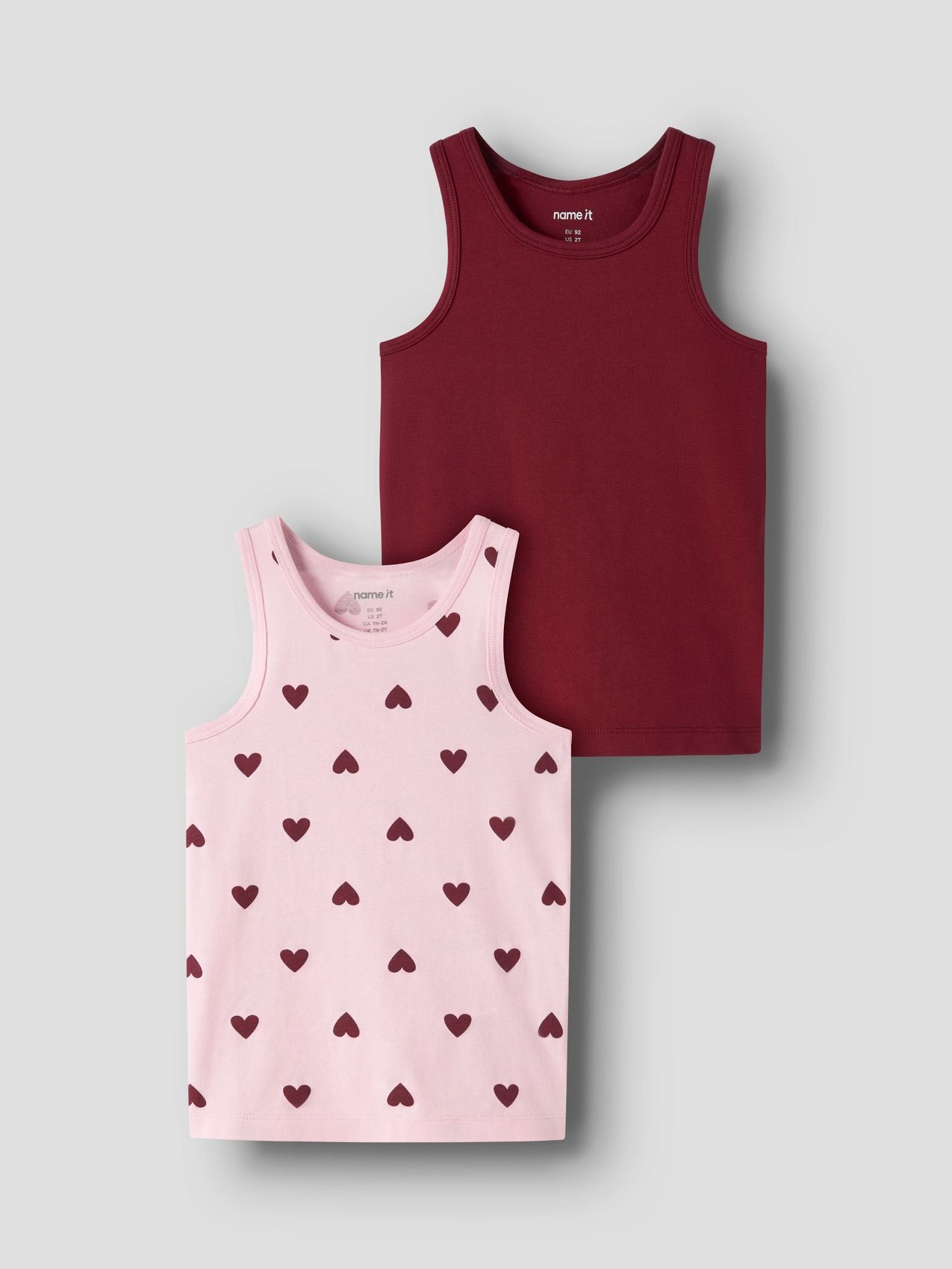 BESTSELLER NMFTANK TOP 2P CUTIE HEART NOOS