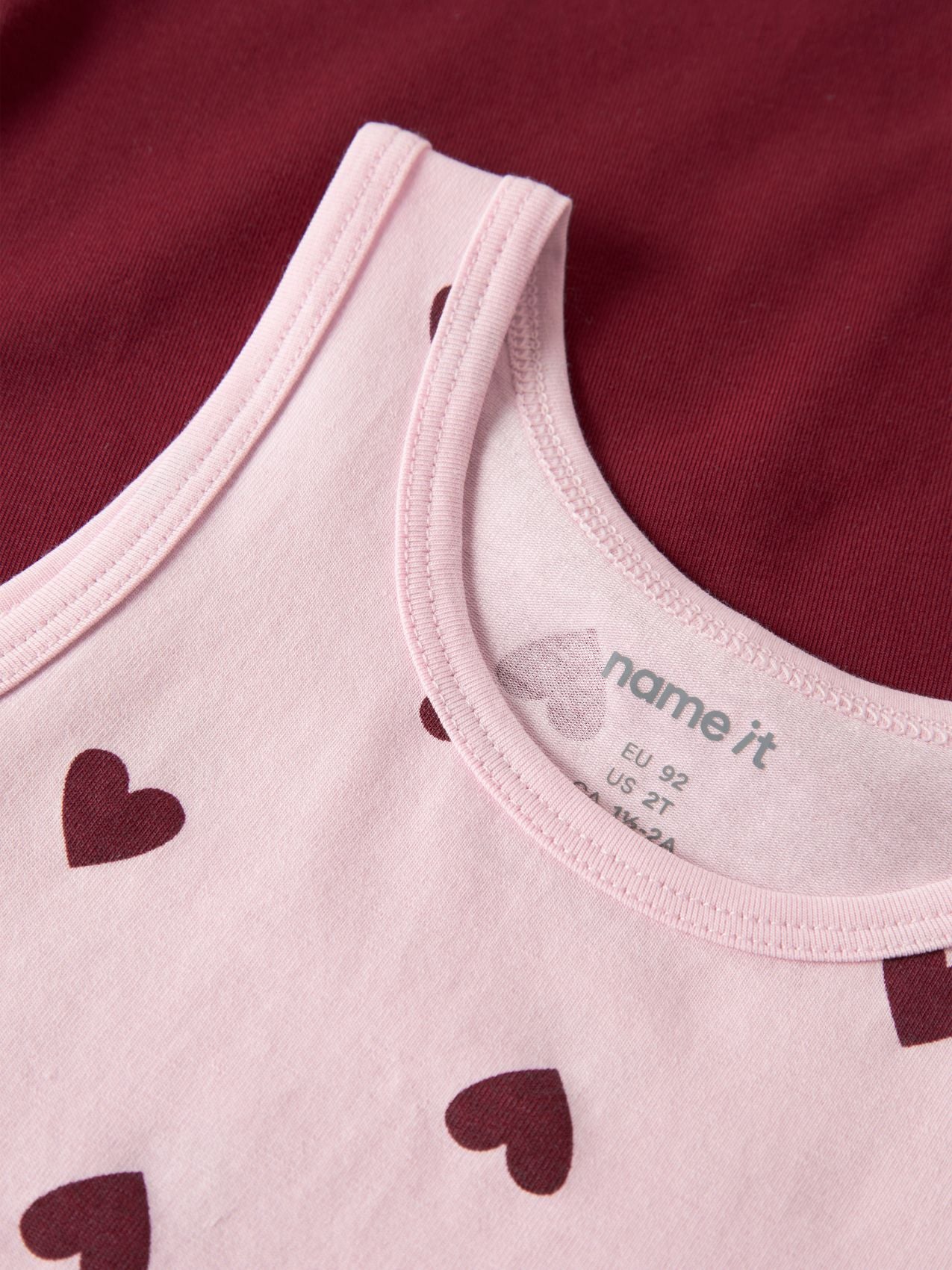 BESTSELLER NMFTANK TOP 2P CUTIE HEART NOOS