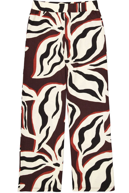 GARCIA Jacquardgewebte Hose mit Allover-Print