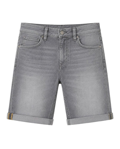 Jeans-Bermuda mit Umschlag "NIGHTFLIGHT"