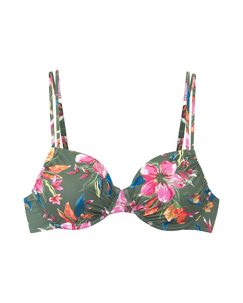 Blumiges Bikini-Top