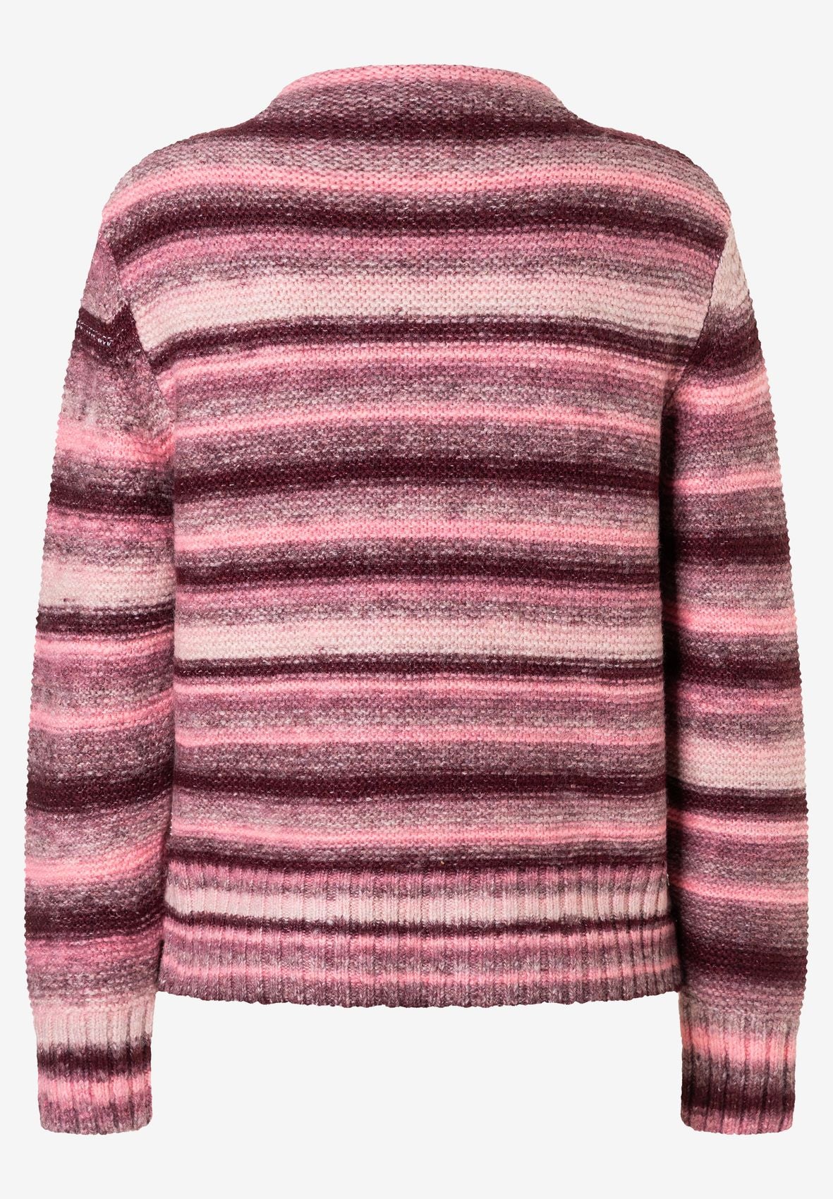 Pullover with Degradé, faded stripes knit