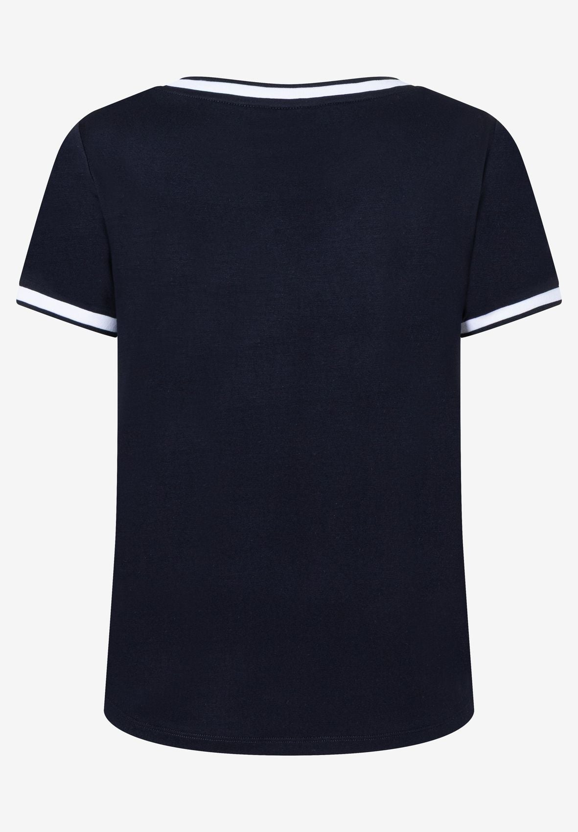 MORE & MORE Blusenshirt mit Kontrastabschlüssen