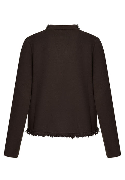CARTOON Strick-Cardigan mit Fransen