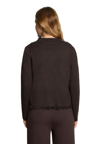 CARTOON Strick-Cardigan mit Fransen
