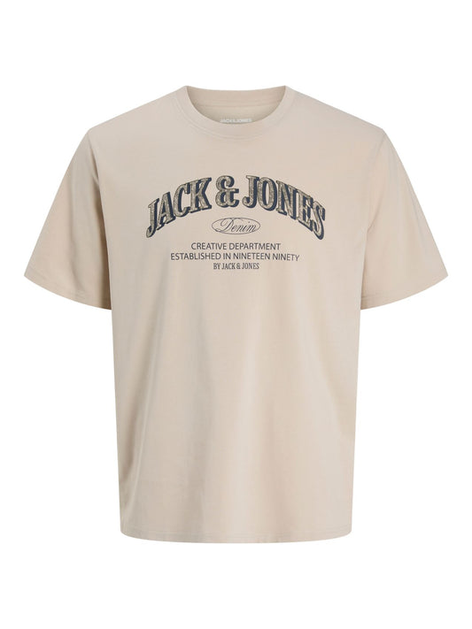 JACK & JONES JJEDENVER LOGO TEE SS O-NECK SN PLS