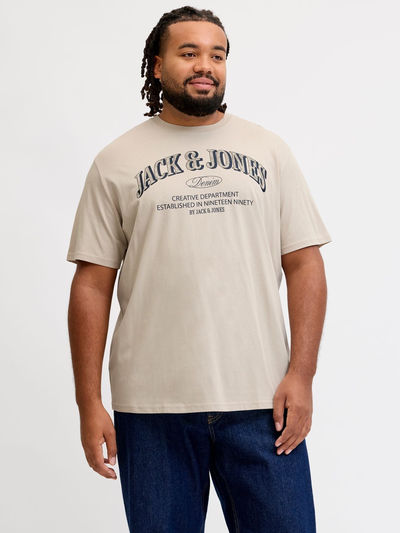 JACK & JONES JJEDENVER LOGO TEE SS O-NECK SN PLS