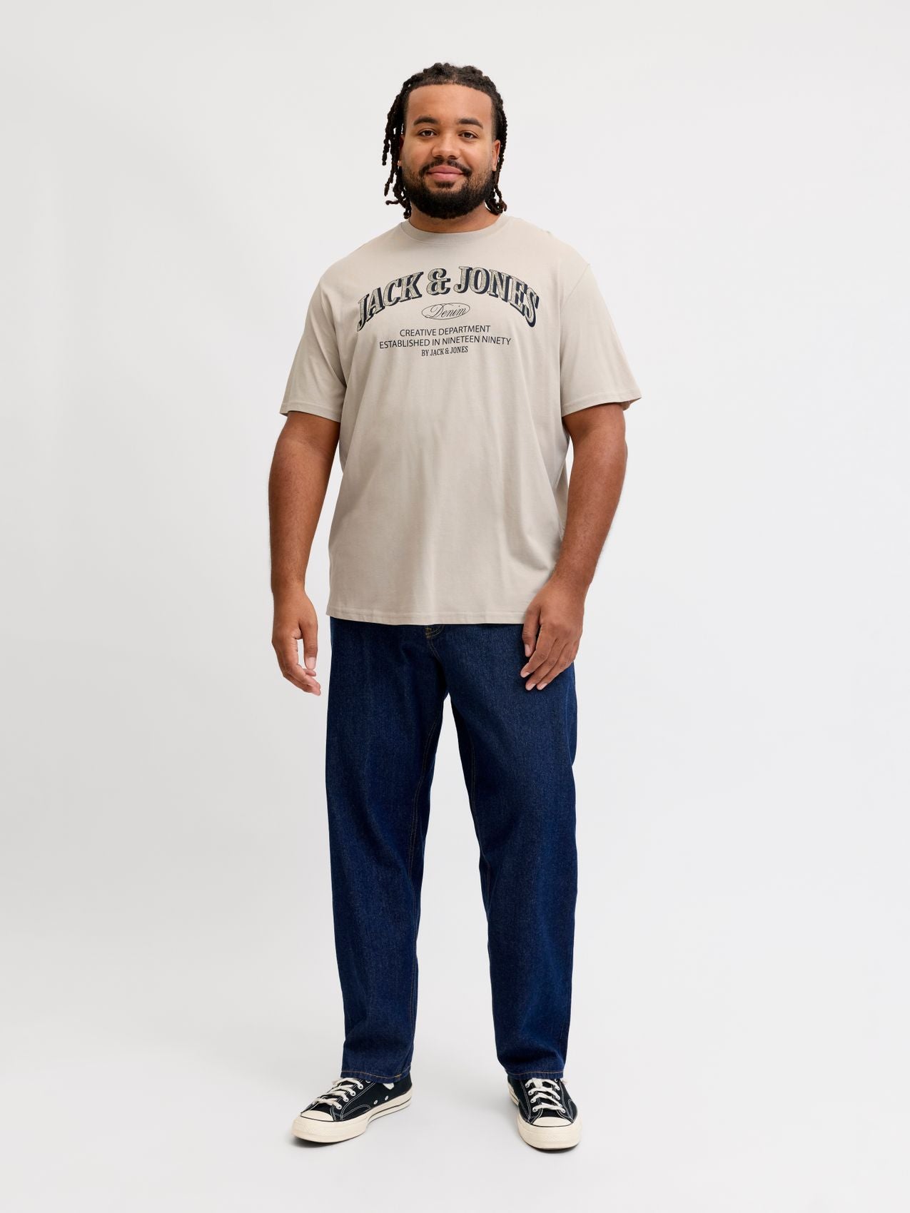 JACK & JONES JJEDENVER LOGO TEE SS O-NECK SN PLS