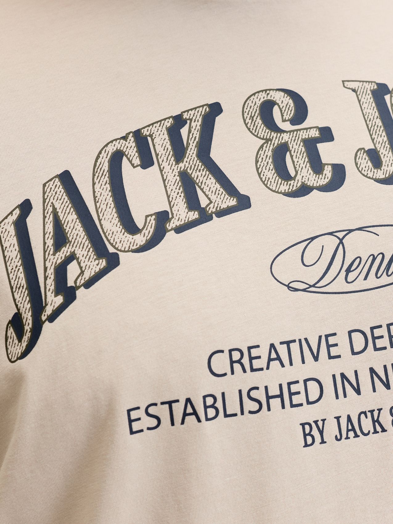 JACK & JONES JJEDENVER LOGO TEE SS O-NECK SN PLS