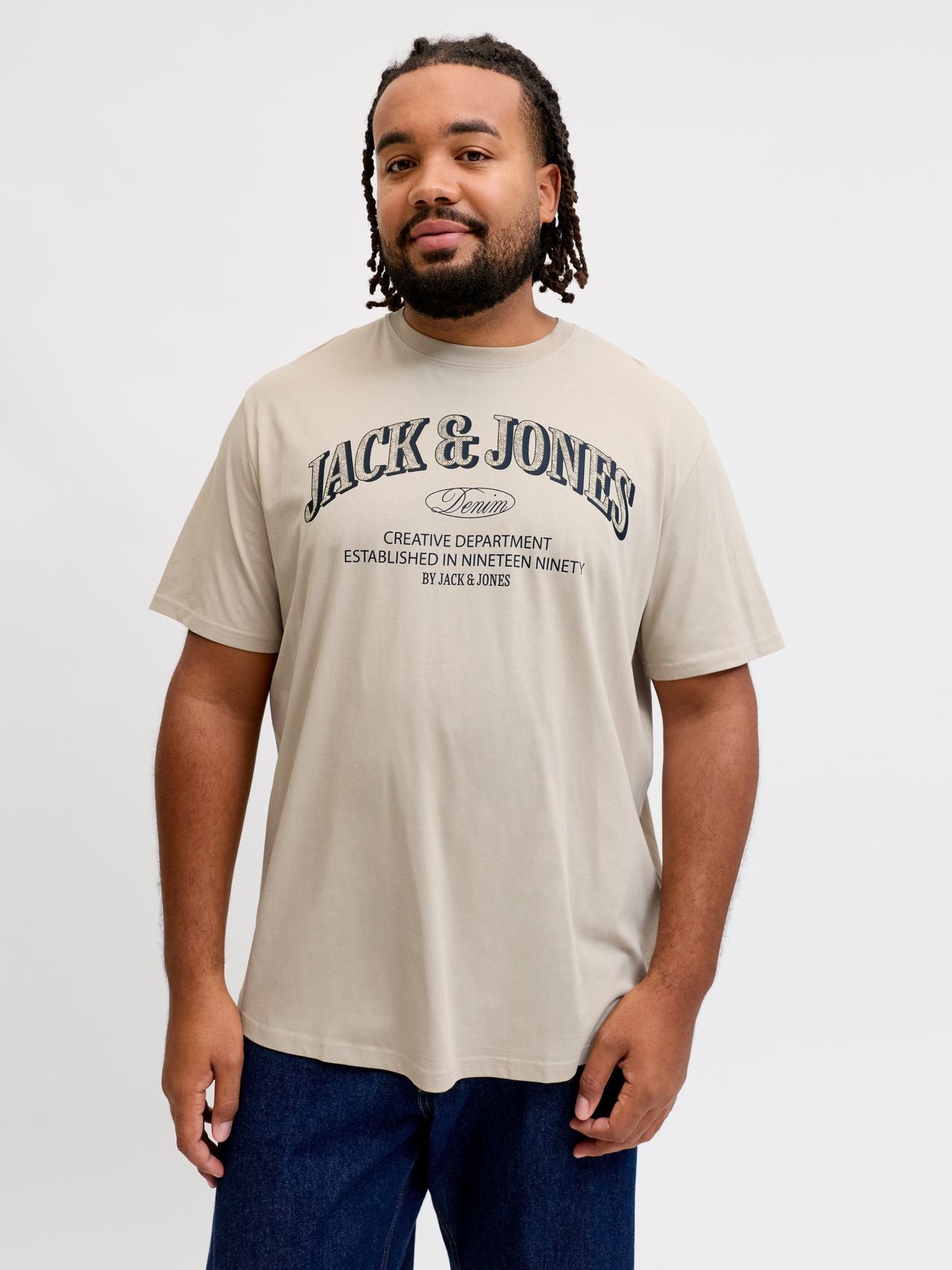 JACK & JONES JJEDENVER LOGO TEE SS O-NECK SN PLS