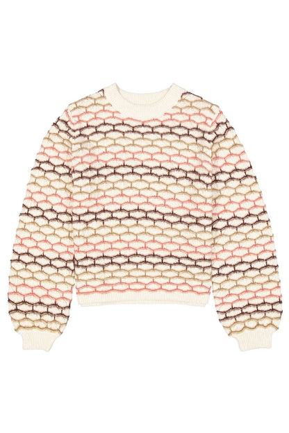 Pullover mit metallischen Garn