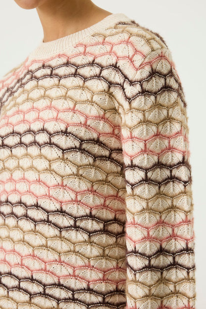 Pullover mit metallischen Garn