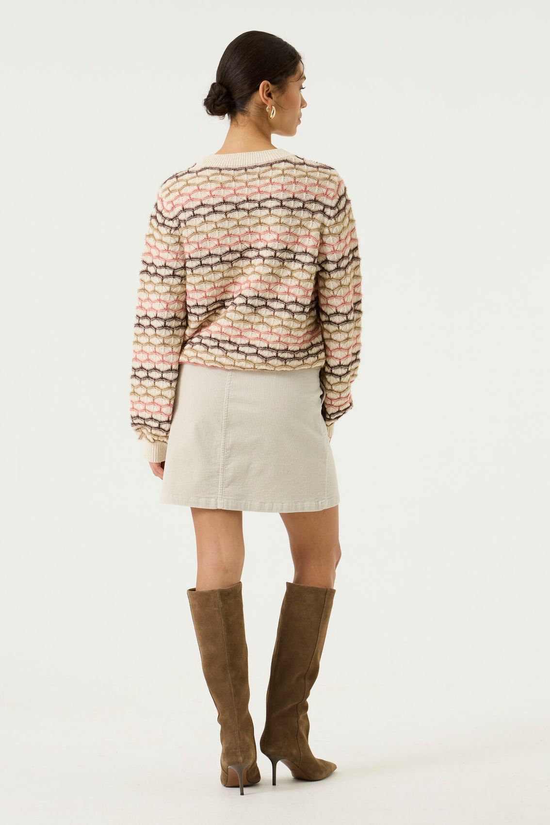 Pullover mit metallischen Garn