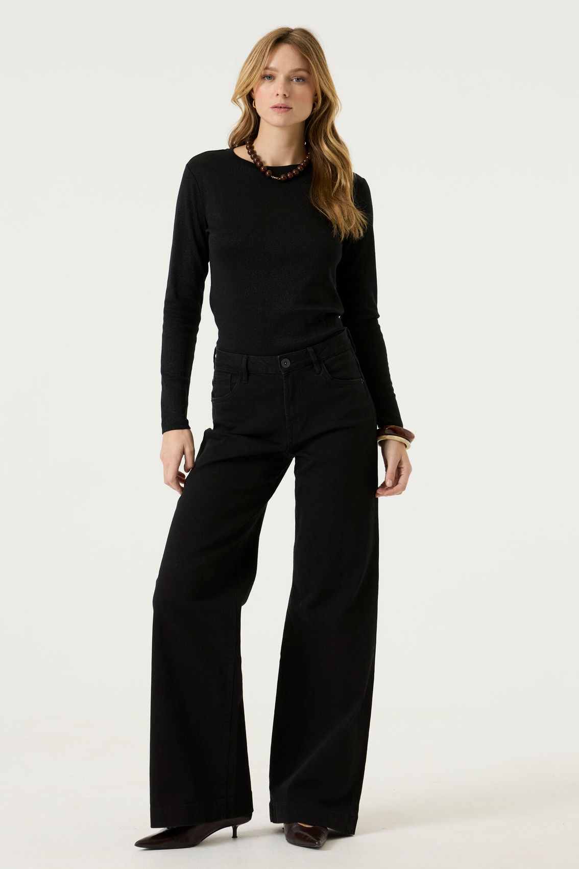 Langarmshirt mit Glitzer