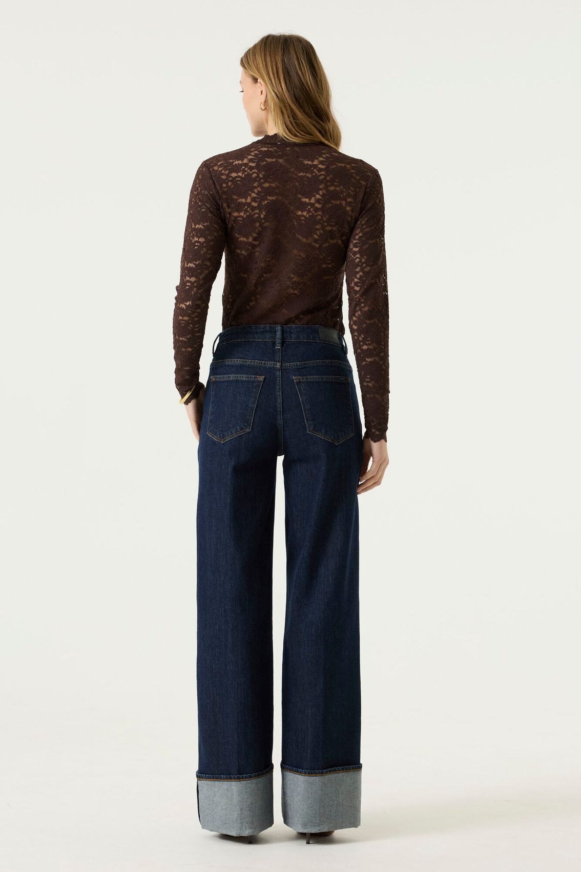 Langarmshirt aus Spitze