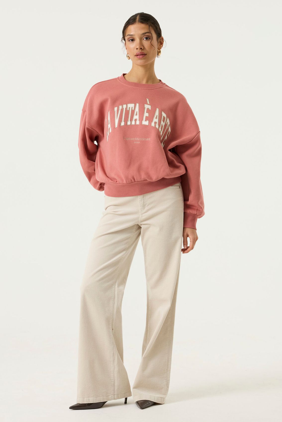 Sweatshirt mit Brustdruck