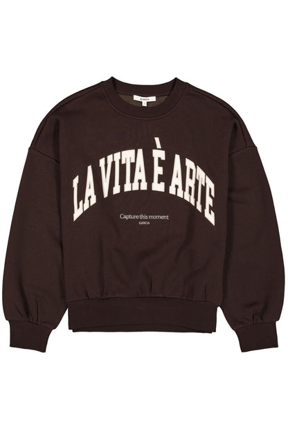 Sweatshirt mit Brustdruck